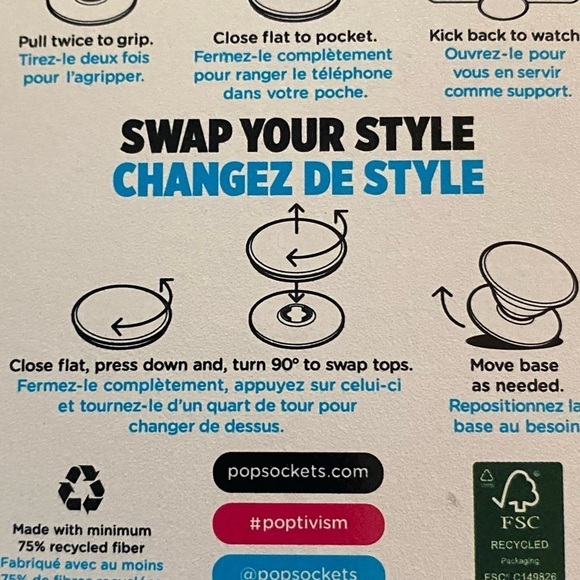 POPSOCKET Mushroom “Shroom Blooms” New Package Exchangeable Face Cellphone Grip - Picture 6 of 7